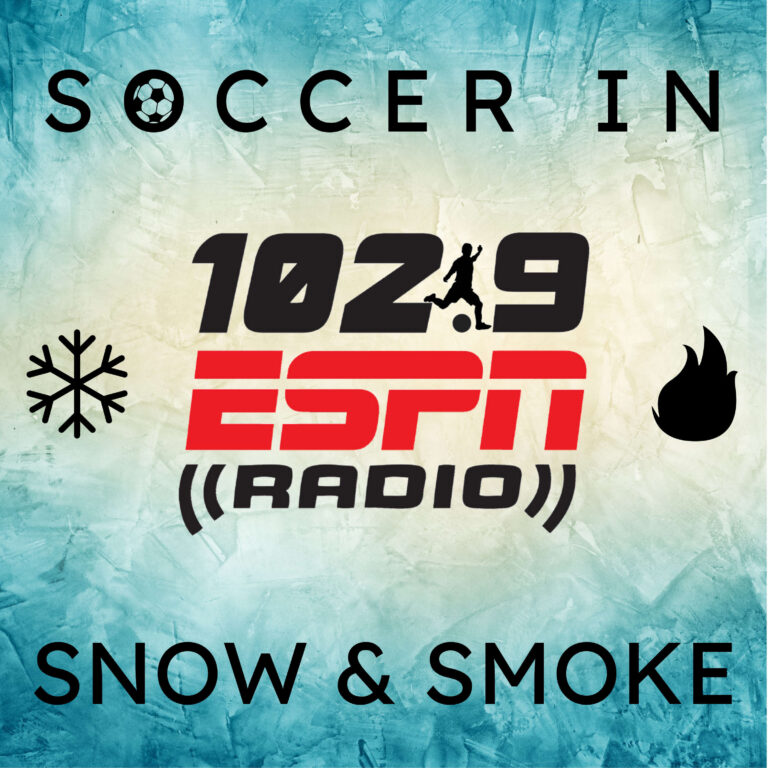 Soccer In Snow & Smoke