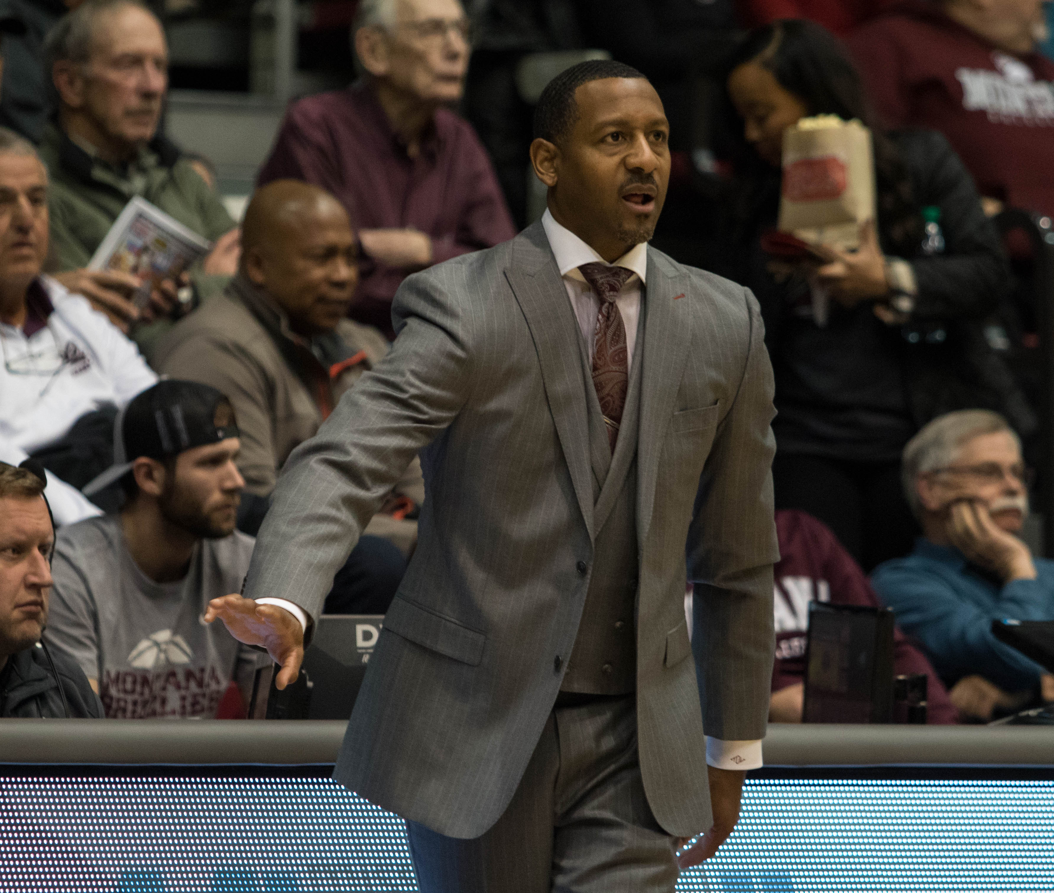 Griz Basketball Montana head coach Travis DeCuire 102.9 ESPN Missoula